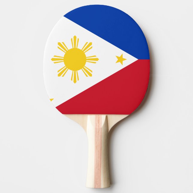 philippinische Flagge Tischtennis Schläger (Vorderseite)