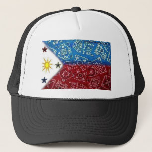 Philippinische Flagge Truckerkappe