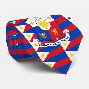 philippinische Flagge und Wappen, Flagge der Phili Krawatte
