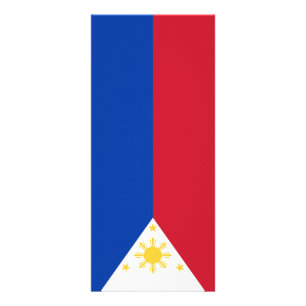 philippinische Flagge Werbekarte