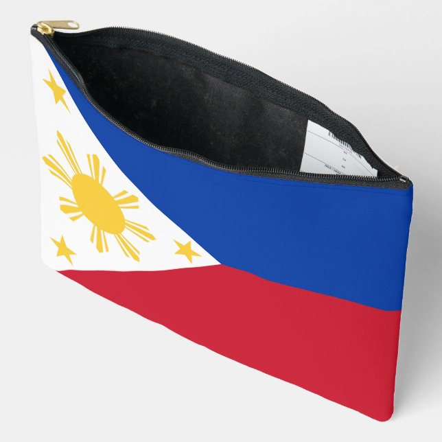 philippinische Flagge Zubehörtasche (Offen)