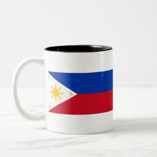 philippinische Flagge Zweifarbige Tasse