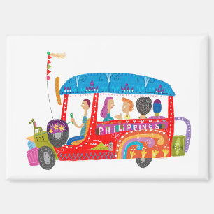 Philippinische Jeepney von Robert Alejandro Magnet