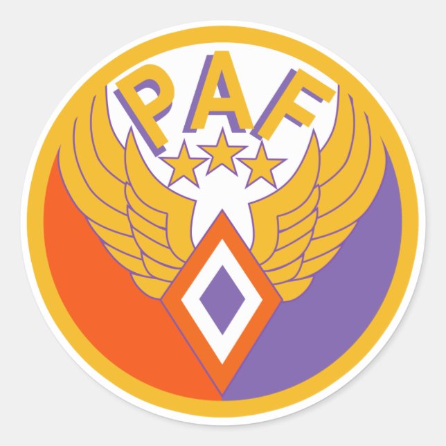 Philippinische Luftwaffe Runder Aufkleber (Vorderseite)