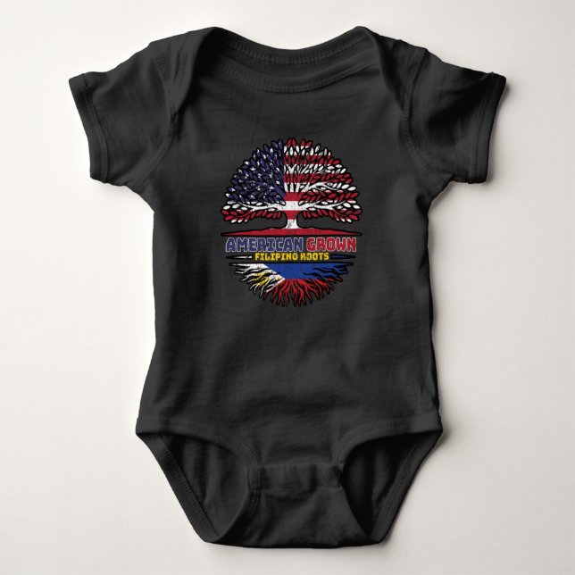 Philippinische Philippinen USA USA Vereinigte Staa Baby Strampler (Vorderseite)