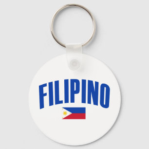 Philippinische philippinische Flagge Schlüsselanhänger