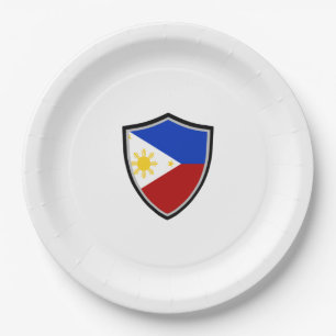 Philippinische Schildpapiertafel Pappteller