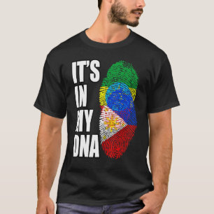 philippinische und äthiopische DNA-Mischung-Flagge T-Shirt