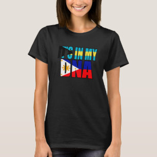 philippinische und bahamianische DNA-Flagge T-Shirt