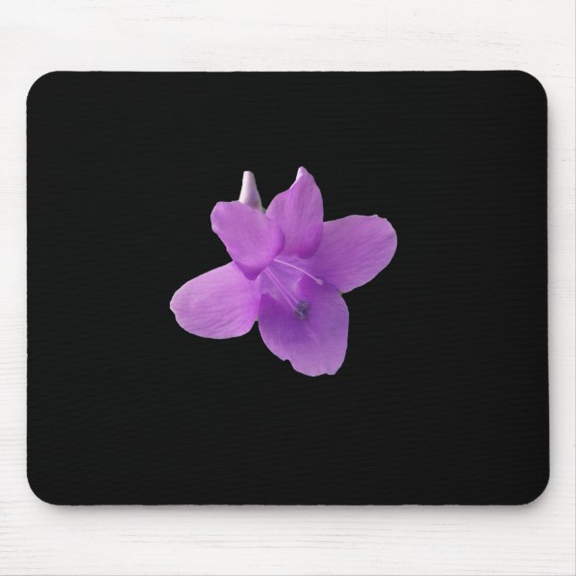 Philippinische Violett auf Schwarz Mousepad (Vorne)
