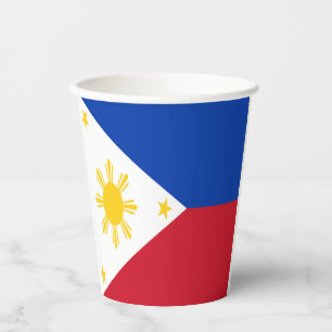 Philippinische Wappenpapiertassen Pappbecher