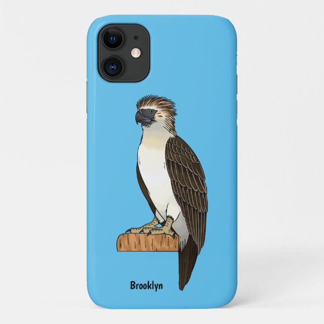 Philippinischer Adler-Cartoon Case-Mate iPhone Hülle (Rückseite)