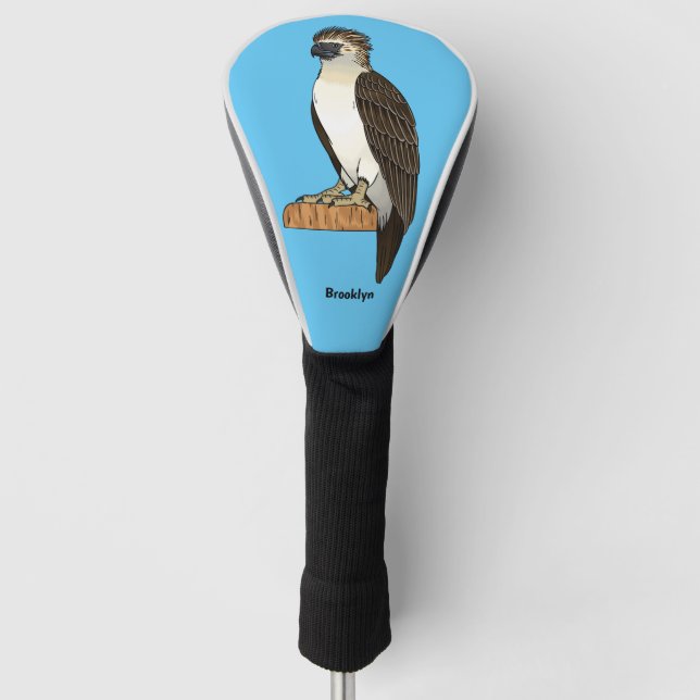 Philippinischer Adler-Cartoon Golf Headcover (Vorderseite)