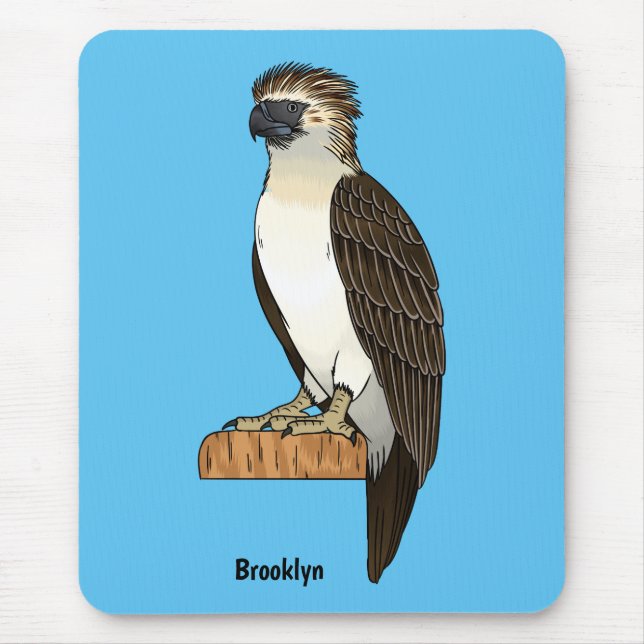 Philippinischer Adler-Cartoon Mousepad (Vorne)