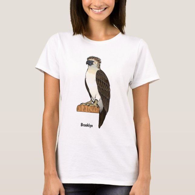 Philippinischer Adler-Cartoon T-Shirt (Vorderseite)