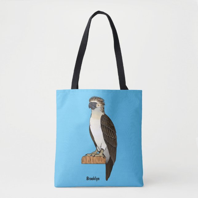 Philippinischer Adler-Cartoon Tasche (Vorderseite)