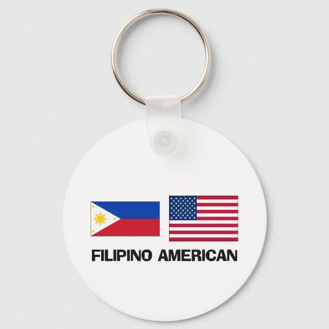 Philippinischer Amerikaner Schlüsselanhänger (Vorderseite)