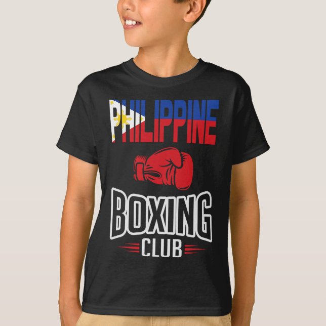 Philippinischer Flaggenboxing T-Shirt (Vorderseite)
