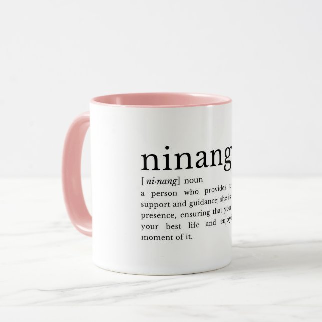 Philippinischer Ninang Definition Becher, Patentan Tasse (Vorderseite Links)