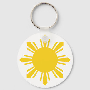 Philippinischer Sun, Pinoy Sun, Filipino Sun Schlüsselanhänger