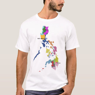 Philippinisches Karten-T-Shirt T-Shirt
