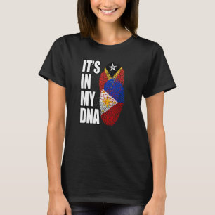 philippinisches und timorisches DNA-Flaggengebiet T-Shirt