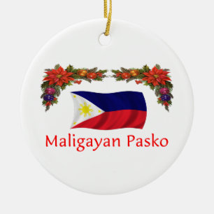 Philippinisches Weihnachten Keramik Ornament