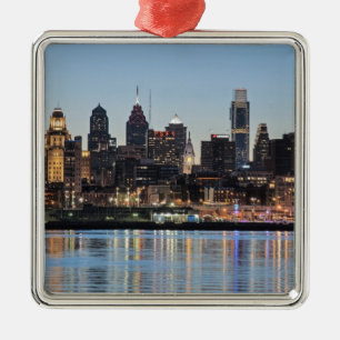 Phillicher Sonnenuntergang Silbernes Ornament