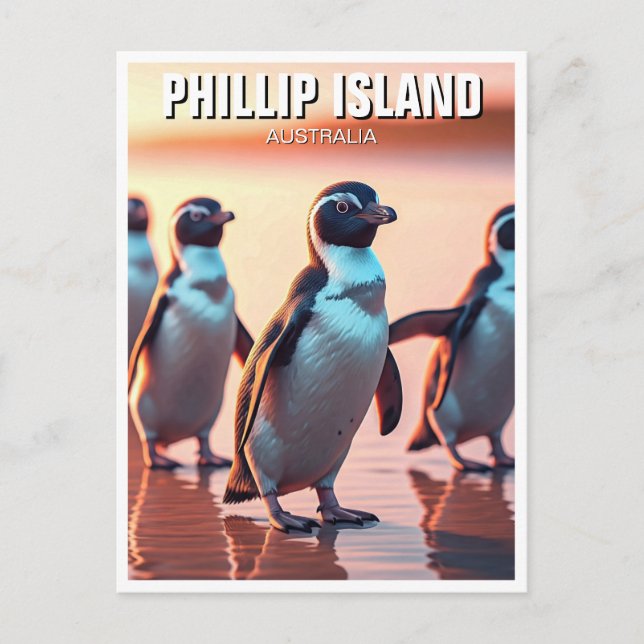Phillip Island Australien Postkarte (Vorderseite)