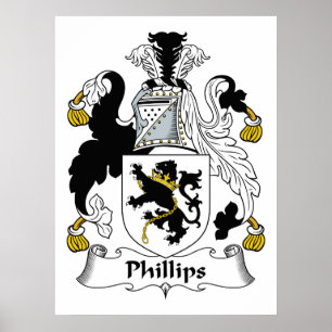 Phillips Familienwappen Poster