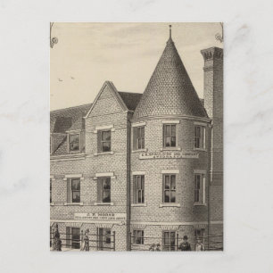 Phillips Landkreis Bank, Phillipsburg, Kansas Postkarte