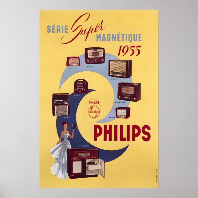 Phillips Radio Plakat (Vorne)