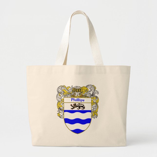 Phillips-Wappen (überzogen) Jumbo Stoffbeutel (Vorne)