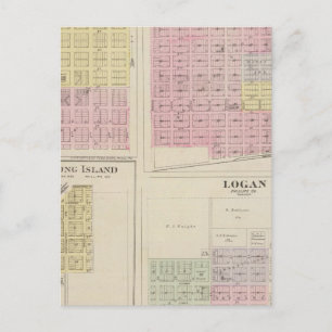 Phillipsburg, Marvin, Long Island, Logan, Kansas Postkarte
