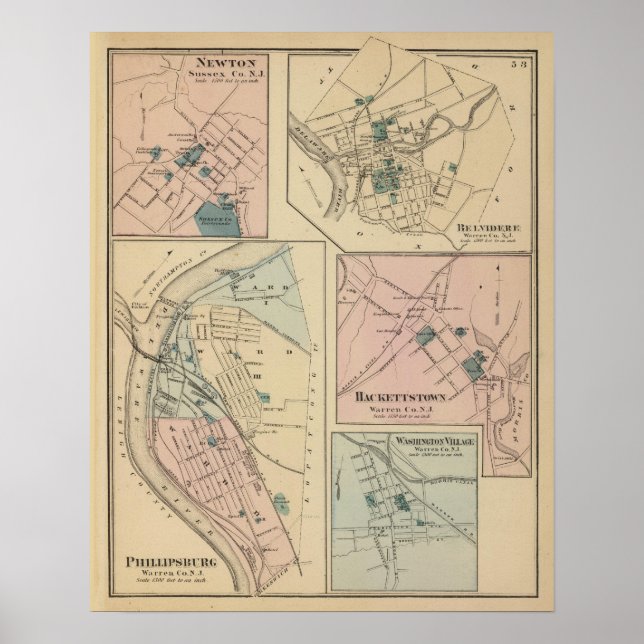 Phillipsburg, NJ Poster (Vorne)