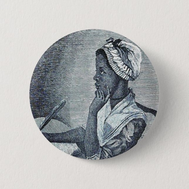 Phillis Wheatley Knopf Button (Vorderseite)