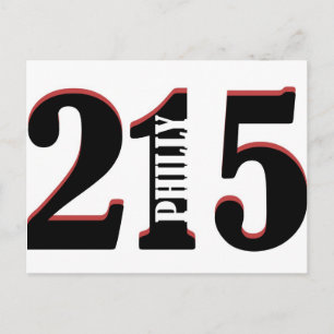 Philly 215 postkarte
