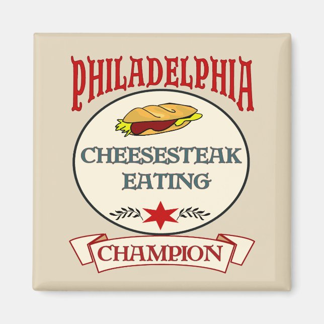 Philly Cheese Steak Champ Magnet (Vorne)