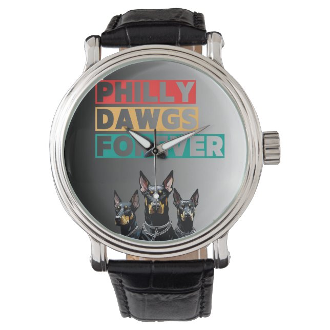 Philly Dawgs Forever E-Watch – Kühne digitale Opti Armbanduhr (Vorderseite)