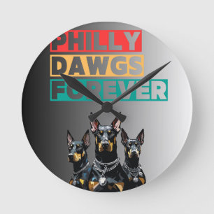 Philly Dawgs Forever Wanduhr – Philly Stolz