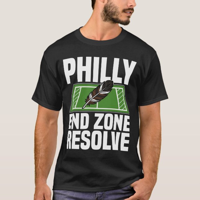 PHILLY END ZONE RESOLVE - PHILADELPHIA FOOTBALL T-Shirt (Vorderseite)