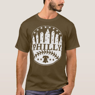 Philly Fan Baseball Lover Philadelphia PA City Sky T-Shirt