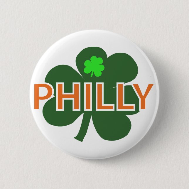 Philly Kleeblatt Button (Vorderseite)