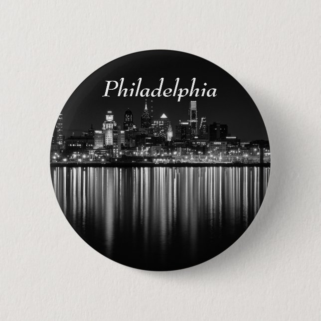 Philly Nacht b/w Button (Vorderseite)