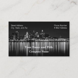 Philly Nacht b/w Visitenkarte