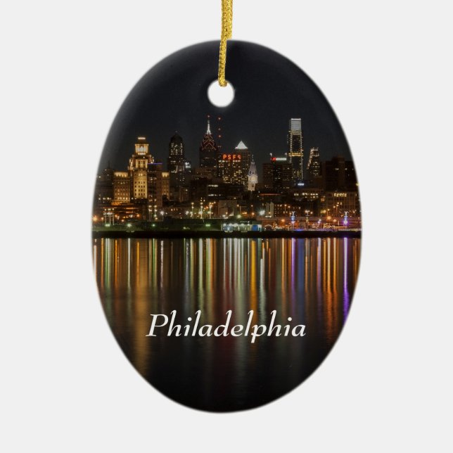 Philly Nacht Keramikornament (Vorne)