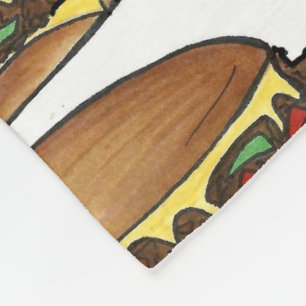 Philly PA Cheese Steak Cheesesteak Sandwich Feinsc Fleecedecke