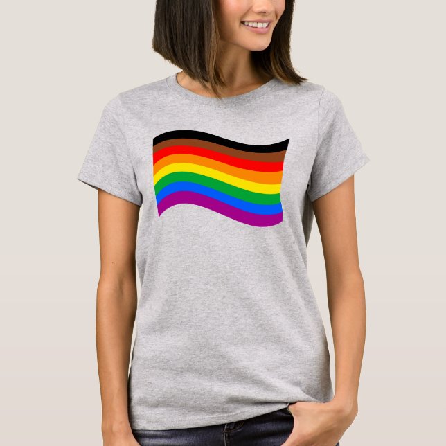 Philly Rainbow Flag T-Shirt (Vorderseite)
