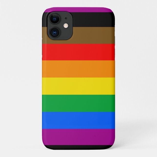 Philly Rainbow Pride Flag Case-Mate iPhone Hülle (Rückseite)