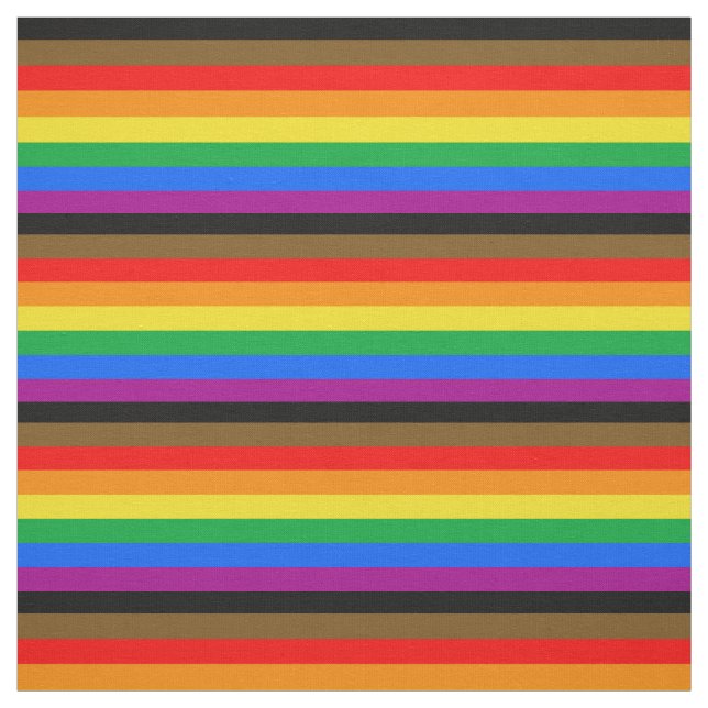 Philly Rainbow Pride Flag Stoff (Muster)